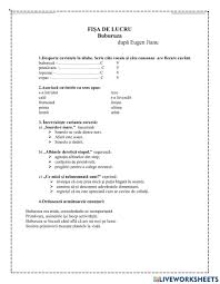 E drept ca pana atunci las pasarile libere prin gradina sa mai alerge si ele, si atunci cand le inchid poarta si nu le mai permit. Buburuza DupÄƒ E Jianu Interactive Worksheet