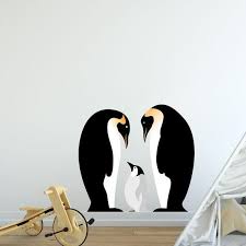 Penguin Family Removable Vinyl Wall Sticker Animals Cute Etsy In 2021 Wall Stickers Animals Vinyl Wall Stickers Vinyl Wall