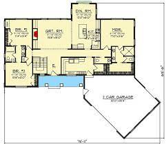 Plan 890108ah 3 Bed Modern Farmhouse Ranch Home Plan With Angled Garage Rectangle House Plans Ranch Style Floor Plans Floor Plans Ranch
