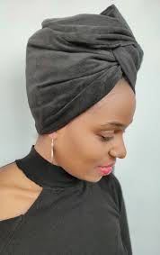 Foulard bandana tuto language:fr : Turban Black Black By Waxnot Accessoires Headwraps Afrikrea