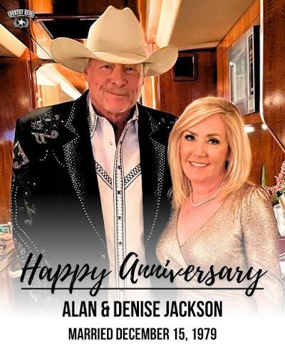 officialalanjackson and Denise Jackson are celebrating 45 years of marriage  today! Cheers to love, faith, and forever. ❤️ #country #love #alanjackson