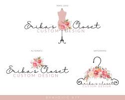 Logo Watermark Branding Kit Package Design No 138 Fashion Blog Logo Sewing Logo Dress Form Logo Ha Logotipo De Loja Como Vender Roupas Logotipo Loja