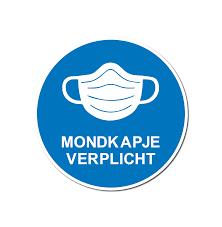 Besluit over gebruik van mondkapjes. Mondkapjes Verplicht Mijnnaamplaat Nl Ronde Sticker