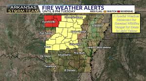 Arkansas Storm Team Blog: Tuesday’s wildfire danger