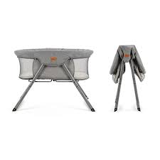 Baby Elegance Kangu Foldable Crib Grey Smyths Toys Ireland