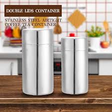 Shop for airtight canisters at bed bath & beyond. Lowest Price Double Lids Airtight Stainless Steel Tea Canister Jars Storage Canister For Tea Bulk Food Storage Kitchen Shopee Singapore
