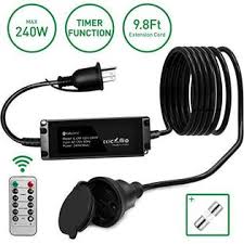 J4tpsm8 Yunlights Outdoor Dimmer 240w Max Outdoor String Lights Switch Wireless Remote Control Dimmer Waterproof 9 8ft Extension