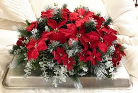 Winter Gravestone Saddle Burgandy Velvet Poinsettias Headstone Floral Christmas In 2021 Christmas Floral Headstones Decorations Christmas Flower Arrangements