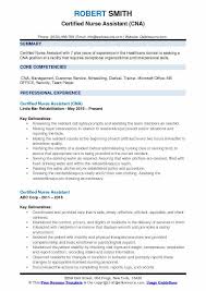 certified nurse assistant resume samples qwikresume