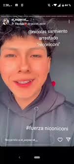 Nicolás Sarmiento Arrestado
