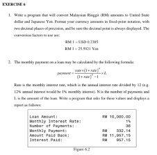 Check spelling or type a new query. Exercise 6 1 Write A Program That Will Convert Chegg Com
