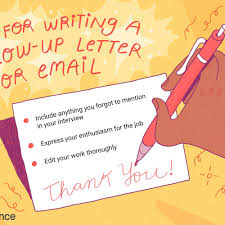 It can help you stand out from the competition and show that you're willing to go. Follow Up Email Messages And Letters For Interviews