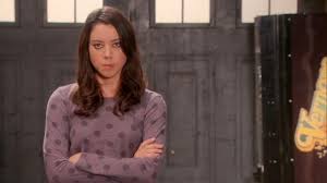 Aubrey plaza on parks and recreation future: Marc By Marc Jacobs Clara Dot Tee Worn By April Ludgate Aubrey Plaza In Parks And Recreation S05e19 Spotern
