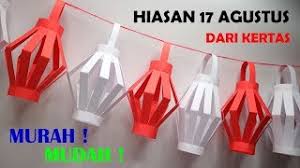 Lomba menghias sepeda, sama halnya dengan perlombaan menghias kelas, dapat mengeksplorasi kreativitas sang anak. Hiasan 17 Agustus Dari Kertas Dekorasi Hari Kemerdekaan Ri Lampion Mudah Simpel Murah Youtube
