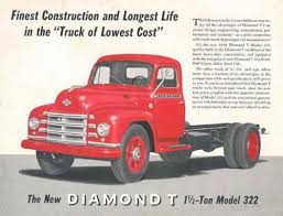 Image result for Diamond T Red 1950 Truck