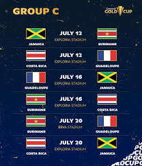 The tournament was once again held in the united states, in los angeles, miami, and oakland. Team Jamaica On Twitter Jamaica Reggaeboyz Concacaf Gold Cup Schedule Https T Co Urdu9yuwo4 Twitter