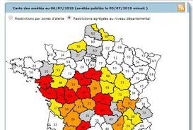 Accueil » actualités » restriction d'eau. Apres La Canicule 38 Departements Touches Par Des Restrictions D Eau L Express