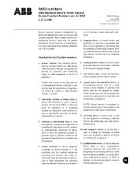 Section 4 graphic symbols for contacts, switches, contactors, and relays. Pdf 1mrb520165 Ben En Ansi Numbers Ieee Standard Electric Power System Device Function Numbers Ruben Gamez Academia Edu
