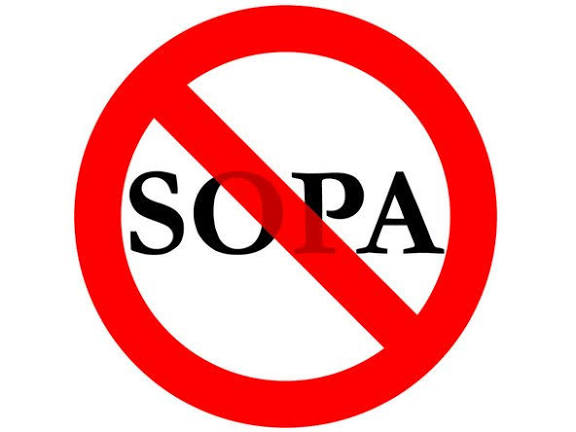 Imagen de la campaña digital para detener SOPA y PIPA
