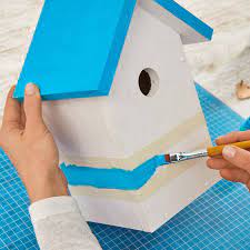 Diy wooden bird feeder project directions: Painted Wooden Bird Houses Tesa