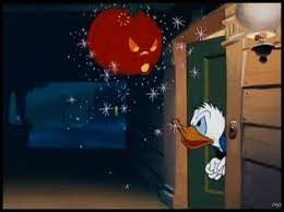 Halloween Spookiness At Donald Duck S House In Walt Disney S Trick Or Treat 1952 Halloween Gif Winne The Pooh Halloween