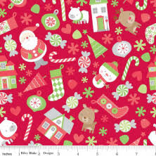 Knitting is the construction of an elastic, porous fabric, created by interlocking yarns by means of needles. Fabrics Knits Kids Fabrics Christmas Fabric Doodlebug Design Holiday Fabric