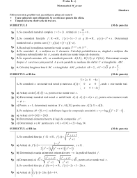Test și șablon de evaluare. Subiectele È™i Baremele De Corectare De La Proba De MatematicÄƒ A SimulÄƒrii De Bacalaureat 2021 Edupedu Ro