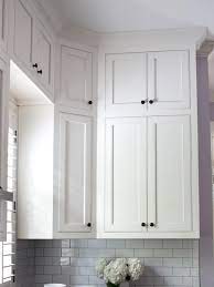 Make The Kitchen Appear Taller By Installing Cabinets All The Way Up To The Ceiling Kitchen Cabinets To Ceiling Kitchen Cabinet Design White Kitchen Cupboards