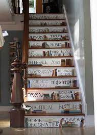 If you don't have any intention to make it too much attractive, try some simple designs like this staircase. Staircase Painting Ideas Transforming Boring Wooden Stairs With Cool Designs Painted Staircases Painted Stairs Stairs To Heaven