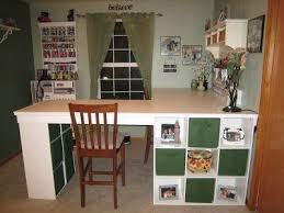 Do It Yourself White Craft Desk Craft Room Desk Diy Crafts Desk Craft Room Design