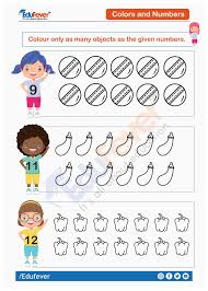 colour and numbers ukg maths worksheet kids math worksheets math for kids worksheets