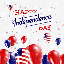The liberian declaration of independence is a document adopted by the liberian constitutional convention on 26 july 1847, to announce that the commonwealth of liberia, a colony founded and controlled by the private american colonization society, was an independent state known as the republic of liberia. Liberia Independence Day Patriotic Design Balloons In National Colors Of The Country Happy Independence Day Vector Greeting Card Royalty Free Cliparts Vectors And Stock Illustration Image 84277557