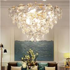 Modern Crystal Led Chandelier Lighting Gold Metal Living Room Led Pendant Chandeliers Lights Dining Room Hanging Lamp Fixtures Pendant Lights Aliexpress