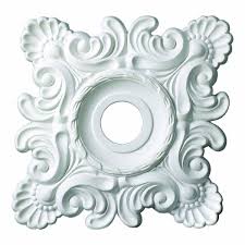 American pro decor 35 3 16 in 2 1 2 in floral polyurethane. 18 Inch Square Decorative Ceiling Medallion Overstock 9376266