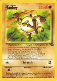 They have a pig nose due to it being the pig monkey species. Mankey Jungle 55 Bulbapedia The Community Driven Pokemon Encyclopedia