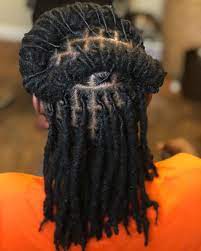 Half Up Half Down Style Naturalhairstyles Mediumlocs Mediumlocstyle Memphisloc 901locs Memphislocti Locs Hairstyles Hair Styles Short Locs Hairstyles