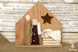 *this is our last nativity set for 2018* away in a manger. Diy Wood Nativity Dukes And Duchesses