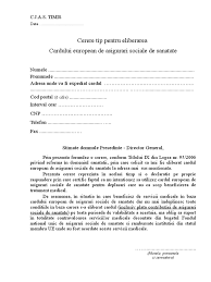 Casa judeteana de asigurari de sanatate (cjas) a inregistrat, anul acesta, nici mai mult. Cerere Card European Ceass