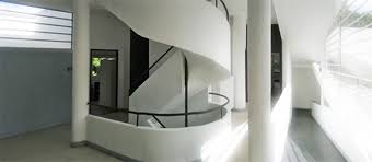 During this restoration, many of the original interior colors were restored. Villa Savoye Le Corbusier Urbana Design