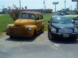 2006 hhr next to a 1949 chevy suburban chevy hhr chevrolet trucks chevy