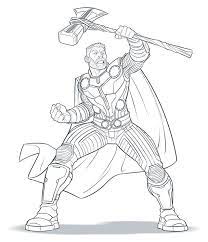 La Imagen Puede Contener Dibujo Avengers Caricatura Thor Para Colorear Superheroes Dibujos