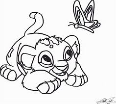 You can use these free baby simba and nala coloring pages for your websites, documents or presentations. Baby Simba Drawing By Richie Tatum