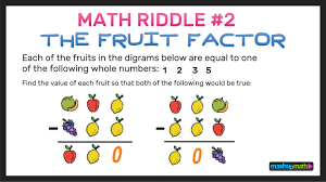 Maybe you would like to learn more about one of these? Ten Riddles Blog Mashup Math