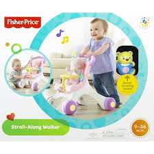 Fisher Price Brilliant Basics Stroll Along Walker Baby Doll Strollers Fisher Price Baby Developmental Toys