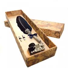 Set De Scris Cu Pana Si Calimara Model Dragon Wine Rack Decor My Man