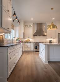 Narrow farmhouse table computer desk. Interior Design Ideas Modern Farmhouse Interiors Home Kitchens Interior Design Kitchen Kitchen Flooring