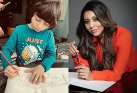 Subscribe for hit news bit.ly/2mt8ww1 লকডাউনে জয় যা করছে ! Gauri Khan Shares Pictures Of Son Abram Gives A Parenting Advice