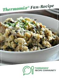 Mushroom Cauliflower Rice Risotto Low Carb Recipe Thermomix Recipes Thermomix Recipes Dinner Recipes