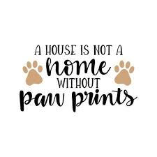 Download A House Is Not A Home Without Paw Prints Decal Offered In Multiple Sizes And Colors Dont See What Size Or Color Youre Looki Cricut Paw Print Cricut Templates