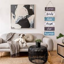 This is actually designed for your living room's corner, but it can also be a great bedroom's corner setup. Buy Cocomong Family Wall Decor Large Wall Hanging Sign Farmhouse Decor For Home Living Room Rustic Wooden Decoration 32x11 8 Inch Online In Italy B08fr23rgt